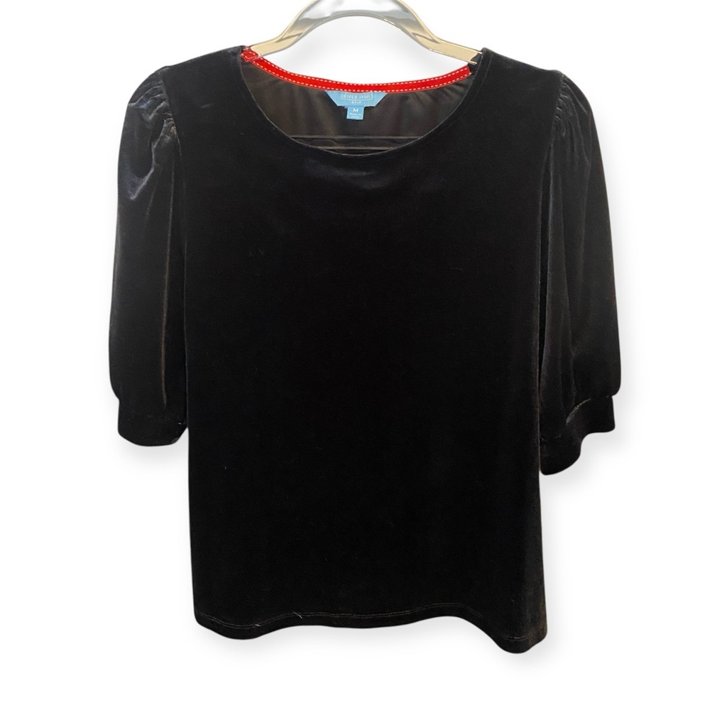 Draper James RSVP Velvet Elbow Sleeve Top